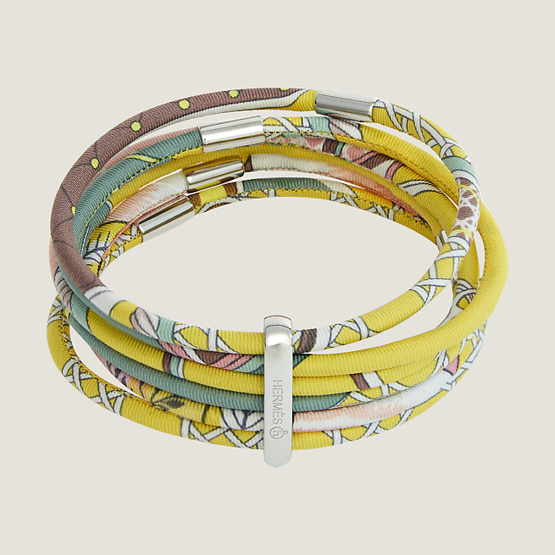 ブレスレット・6連 シルク/シルバー | Hermès - エルメス-公式サイト